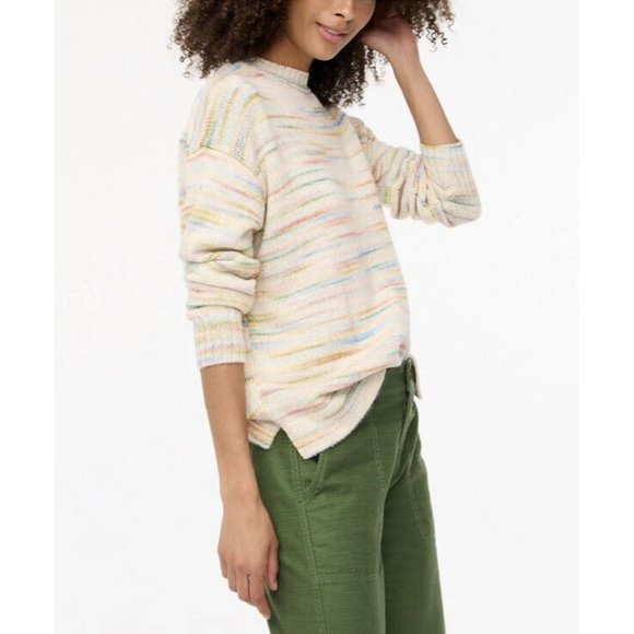 Jcrew BC574 Rain is Space Dyed Boxy Crewneck Sweater - Picture 1 of 8